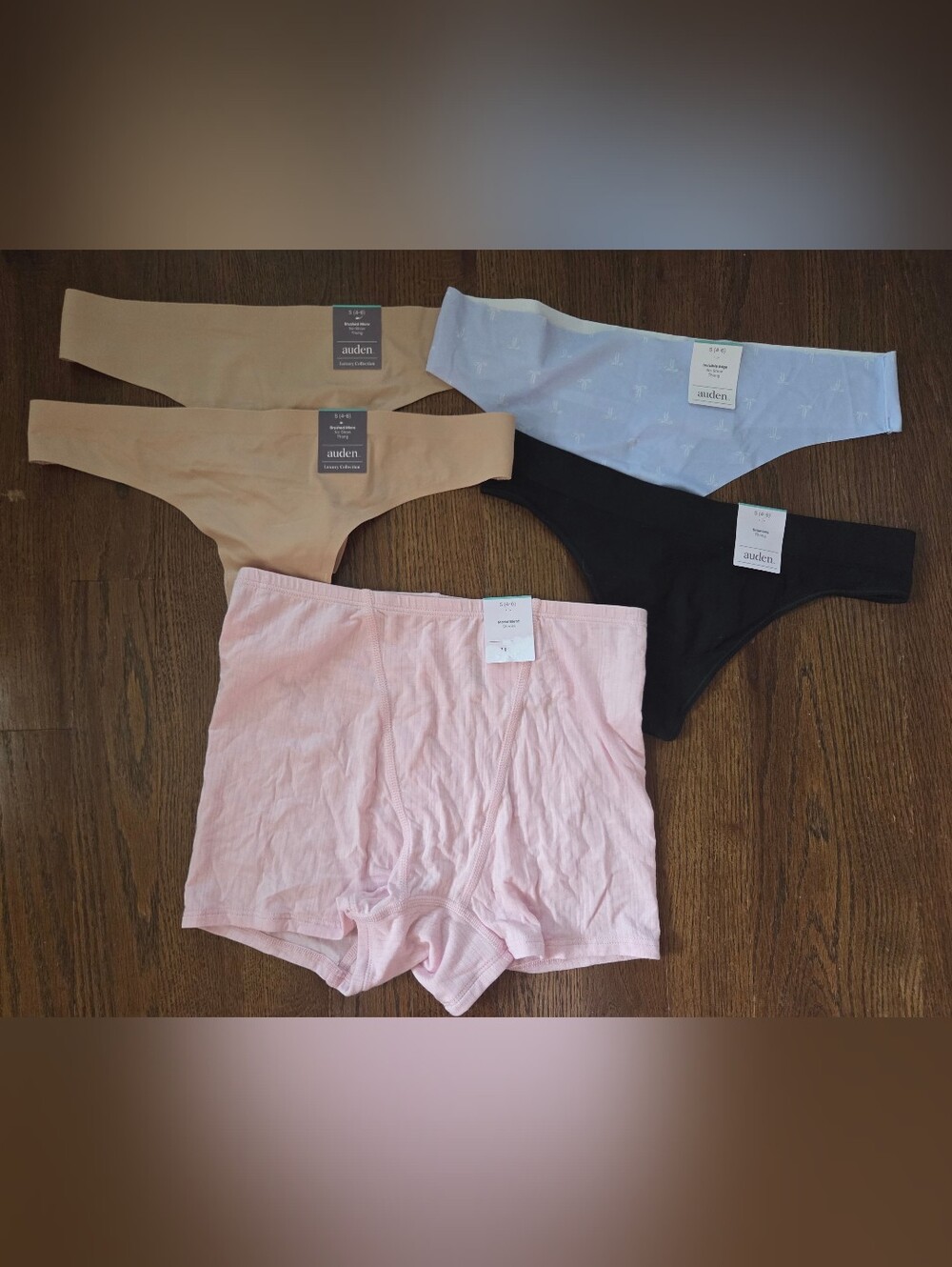 Lot Of 5 New Auden Womens Small 4/6 Panties